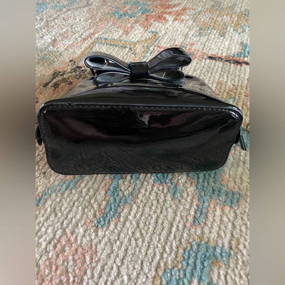 Betsey Johnson Shiny Patent Leather Mini Bag with Detachable Crossbody Strap - Picture 6 of 10
